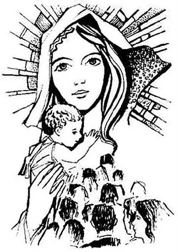 BLOG CATÓLICO VIRGEN MARÍA : IMAGENES VIRGEN MARIA PARA COLOREAR