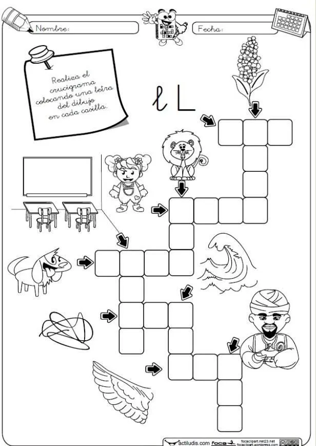 Blog de Primer Ciclo de E.P.: CRUCIGRAMA L