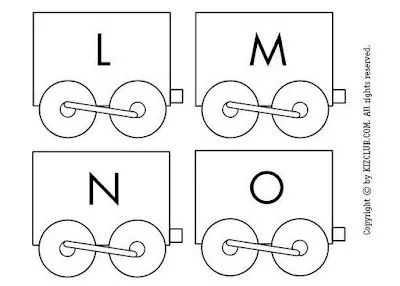 El Blog de Ciro. Actividades de Lápiz y Papel.: Abecedario Tren ...
