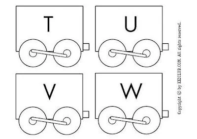 El Blog de Ciro. Actividades de Lápiz y Papel.: Abecedario Tren ...