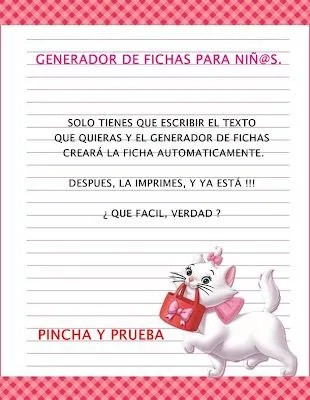 El Blog de Ciro. Actividades de Lápiz y Papel.: Generador de ...