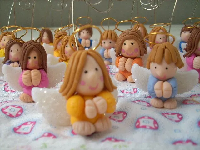 Mi Blog de Cumples: Angelitos en porcelana fría