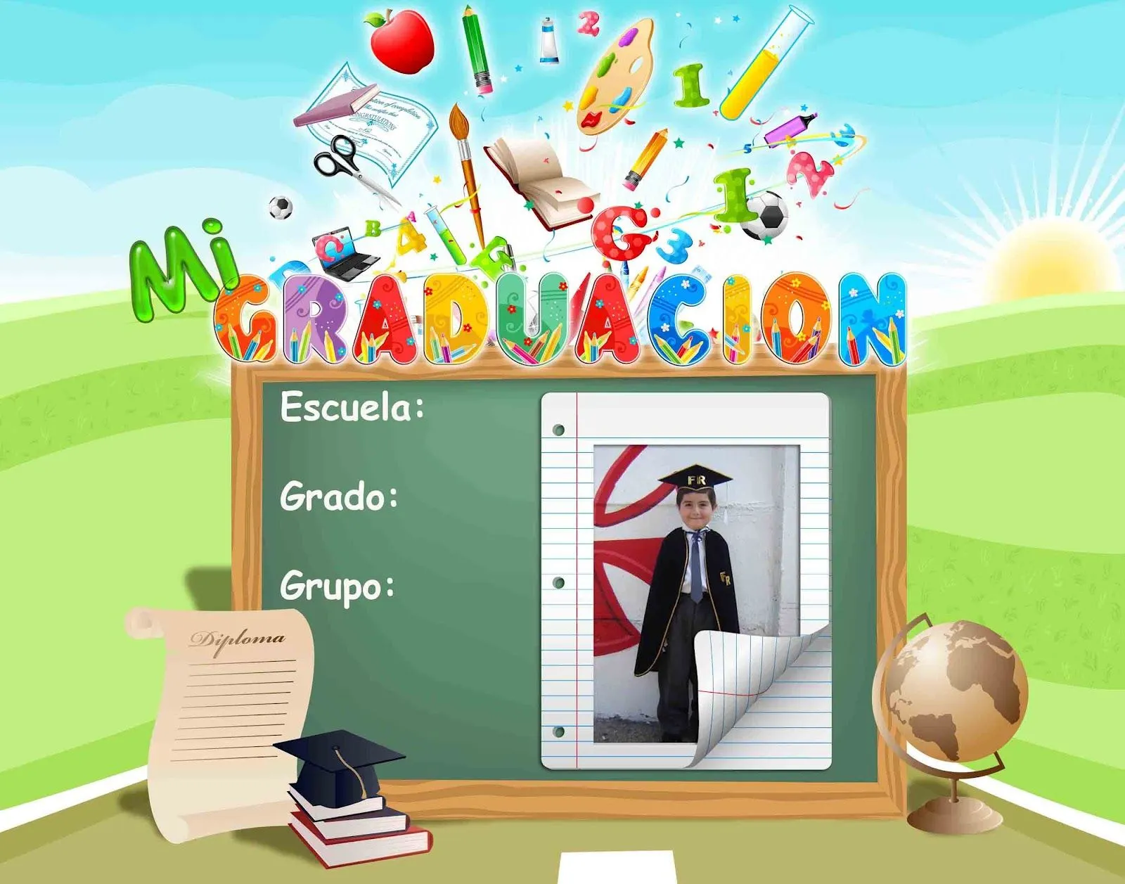 El blog del diseñador gráfico***: Plantilla para graduación del Kinder