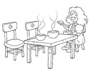 EL BLOG DE EVA: FICHAS PARA COLOREAR CUENTO RICITOS DE ORO