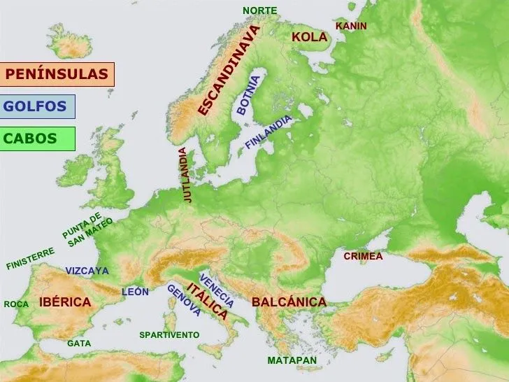 El blog de Fátima: EL RELIEVE DE EUROPA - Las costas europeas