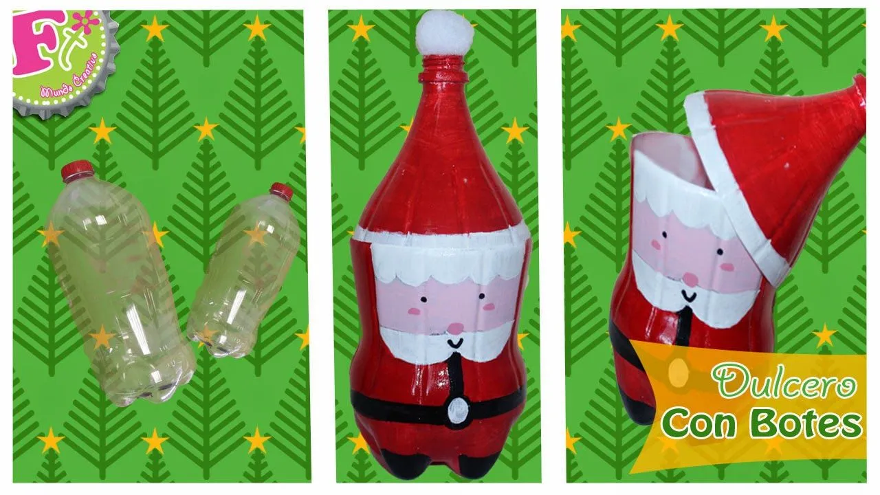 El bLoG de fLoRiTeRe~: Santa Claus Dulcero con Botes de refresco!