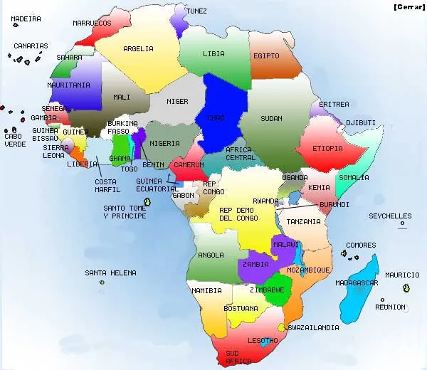 Blog de Geografía e Historia 1ºESO IES La Flota: MAPA ÁFRICA ...