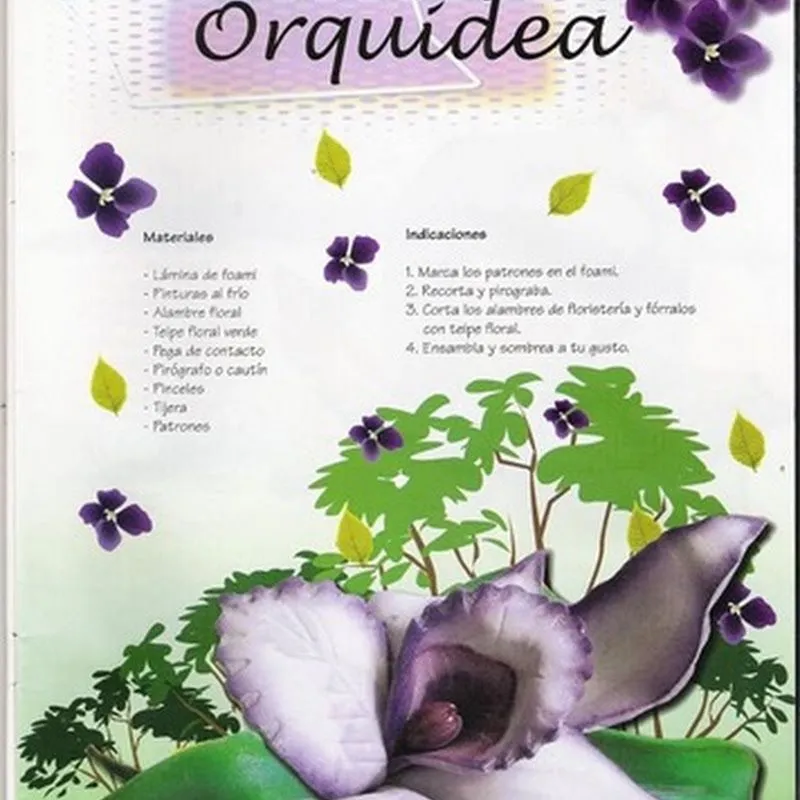 Blog de imágenes: Manualidades en foamy Orquídea