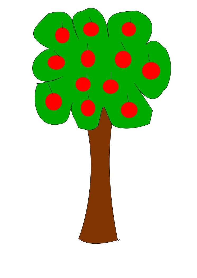 Blog de Leyre.: EJERCICIO 4- INKSCAPE. ÁRBOL CON FRUTAS.