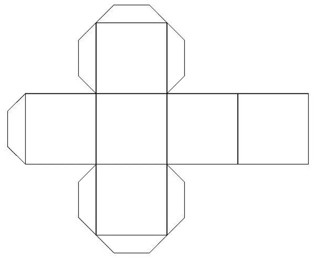 Molde para hacer un cubo para imprimir - Imagui