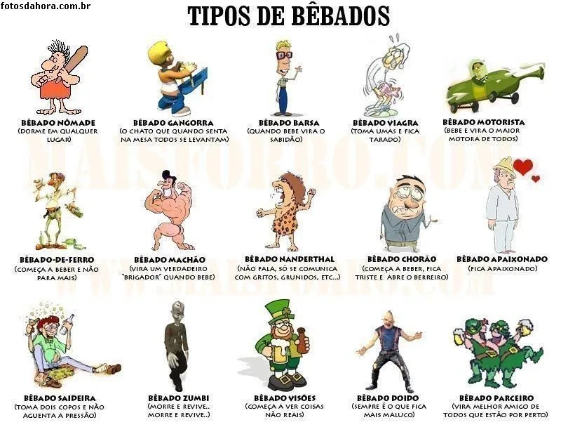 blog dos Malucos: tipos de bebados