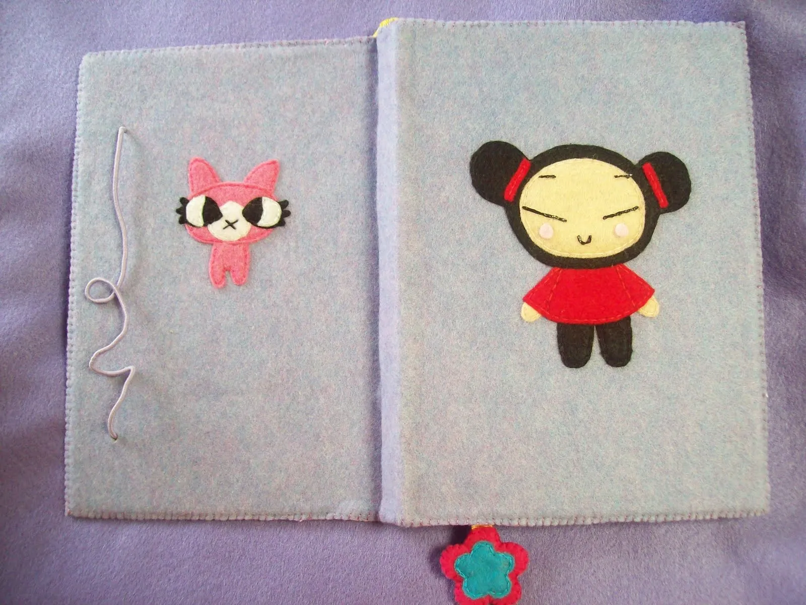  ... blog de manualidades: LIBRETA PUCCA CON FONDO LILA DE FIELTRO