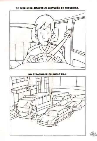 EL BLOG DE MARTA: DIBUJOS PARA COLOREAR DE EDUCACIÓN VIAL