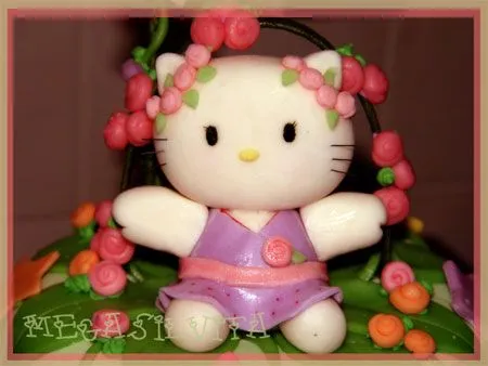 El blog de Megasilvita.com: TARTA JARDÍN ENCANTADO HELLO KITTY