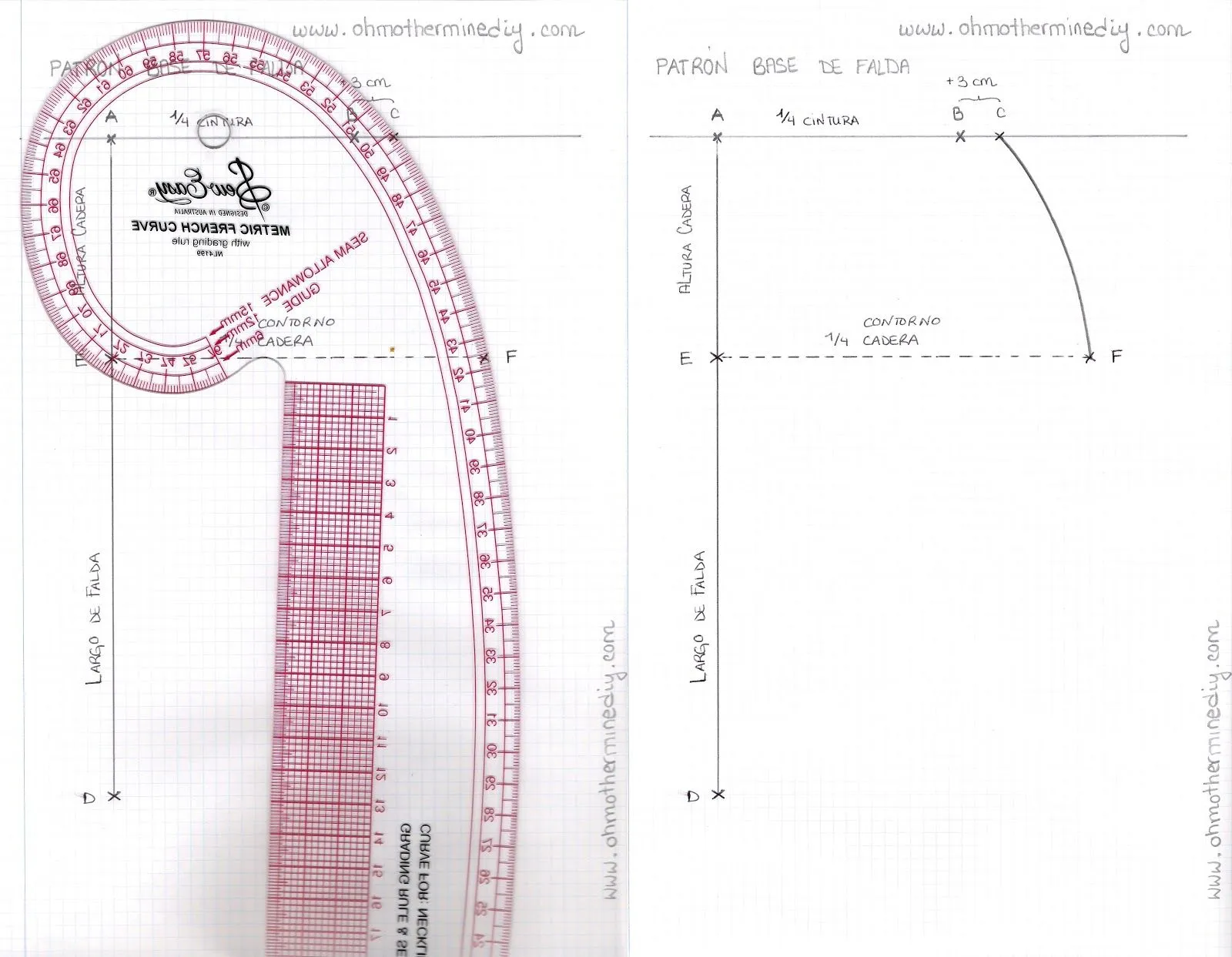 Blog costura y diy: Oh, Mother Mine DIY!!: Aprender a coser faldas ...