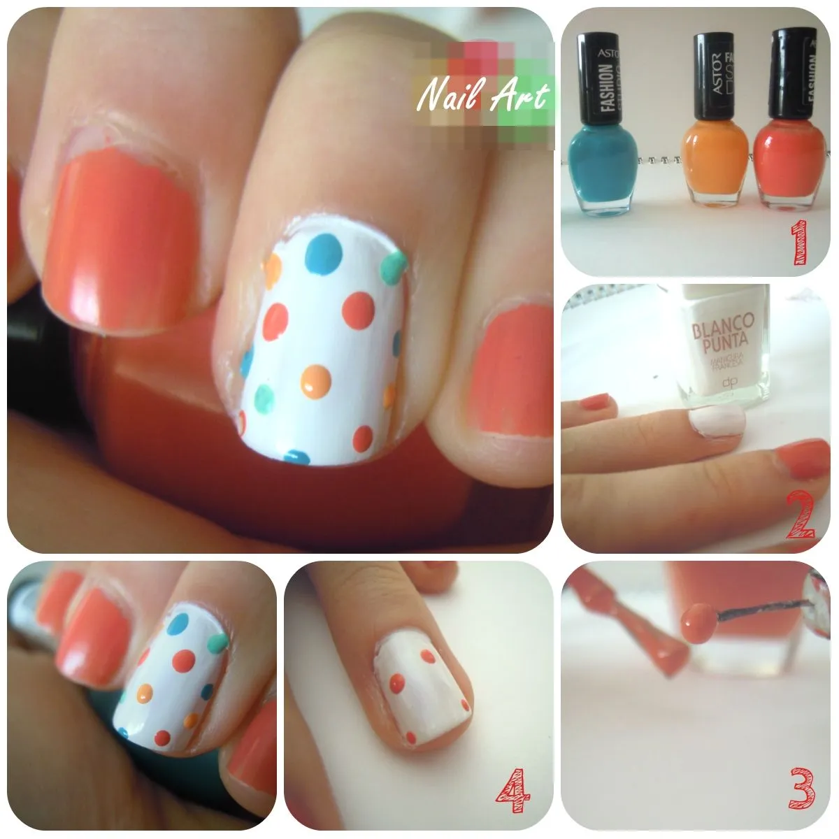 Tu Blog de Moda: Nail Art: Uñas con puntos.