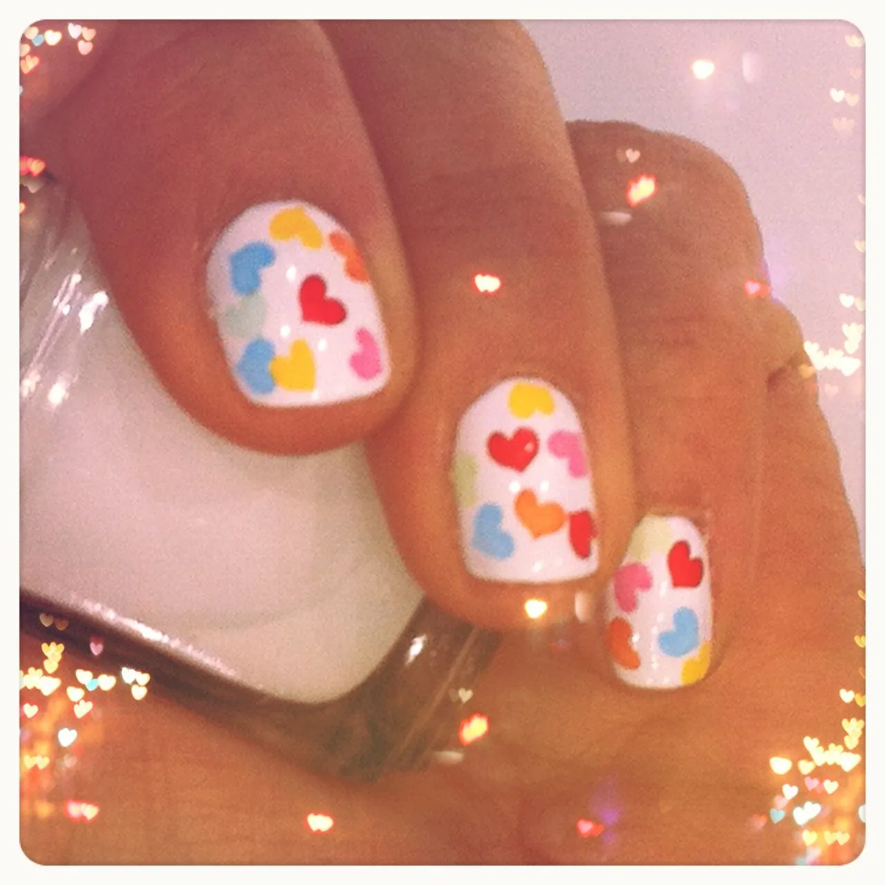 El Blog de Nails Secret: Paso a paso- Corazones!!