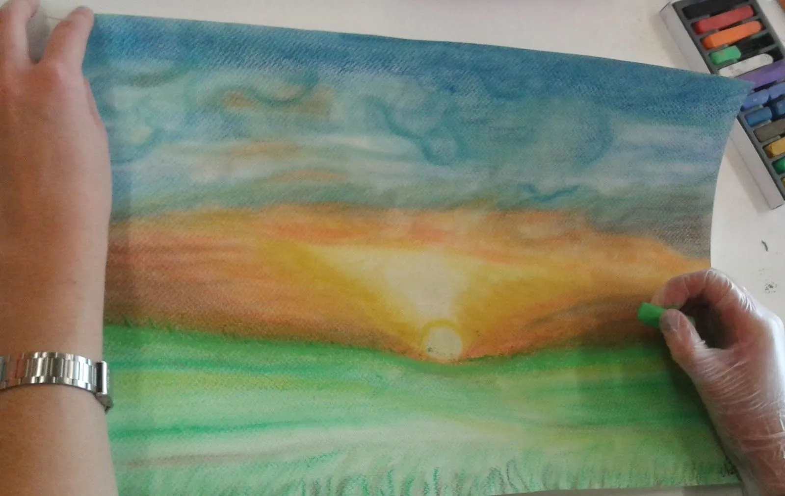 El blog de la natiuska: Paisaje (Pastel)