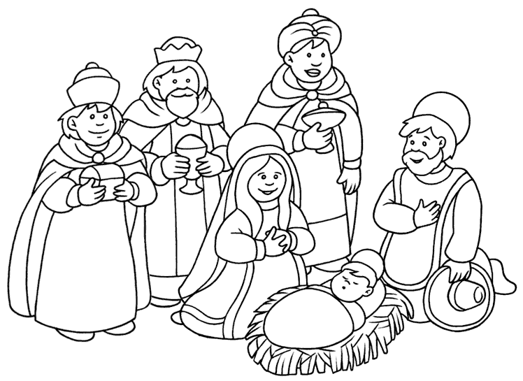 Blog para una Navidad Feliz: Dibujos Reyes Magos para colorear