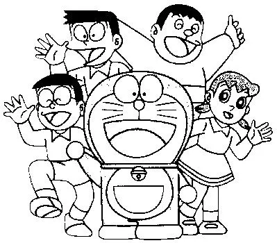 Blog de los niños: Doraemon para colorear