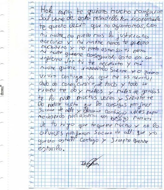 EL BLOG DE PEAZODECOCK: CARTA DEL HIJO DE UN AMIGO