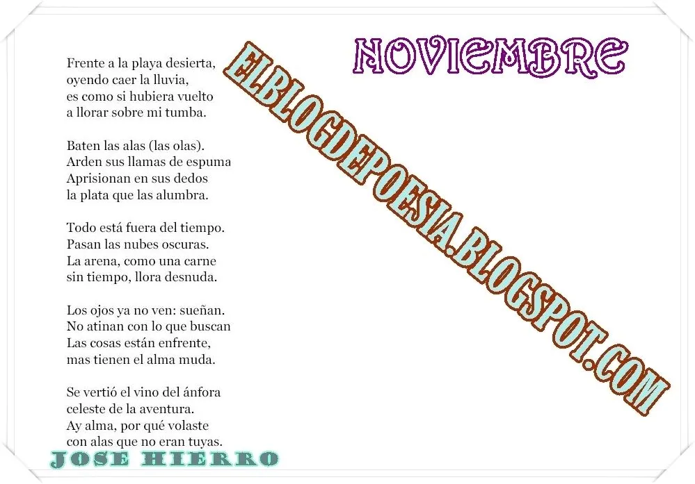 El Blog de Poesia: octubre 2012