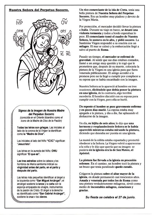 Blog del Profesorado de Religión Católica: Fichas sobre la Virgen ...