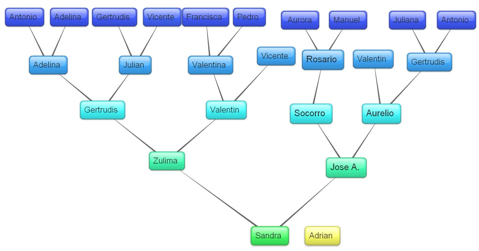 Blog de Sandra Vallina: MI ARBOL GENEALOGICO