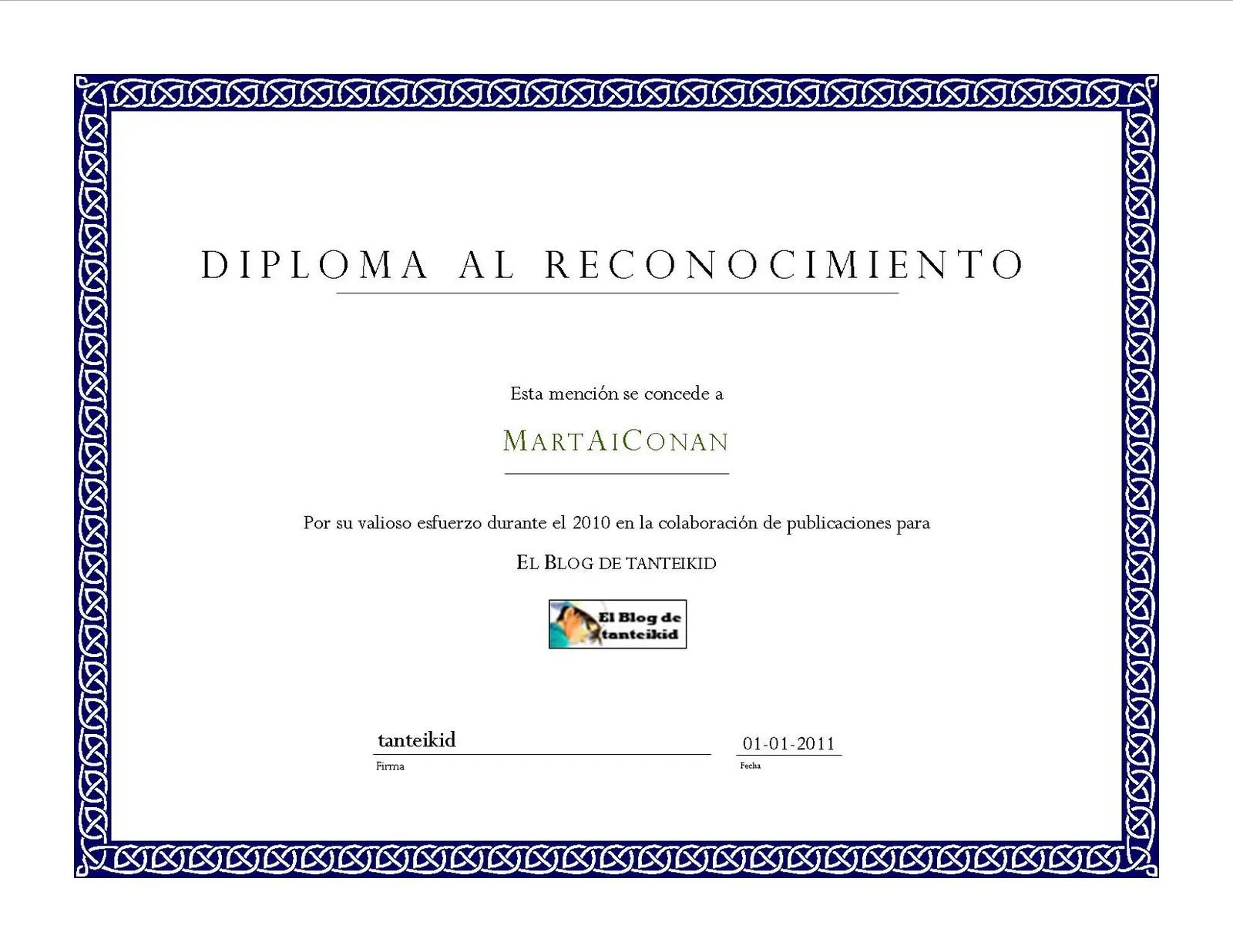 El Blog de tanteikid: Tercer Aniversario del Blog!!!