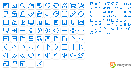B de Blogger: Iconos en pixeles