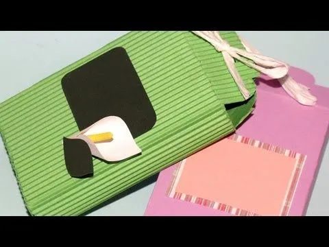 Como hacer un portafolio en papel corrugado - Imagui