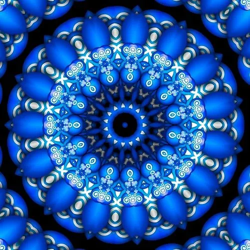 Blue 3D Mandala | Flickr - Photo Sharing!