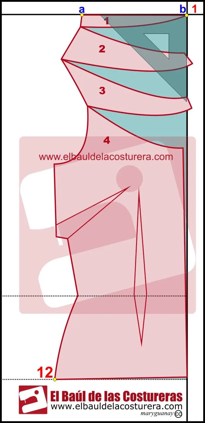 Blusa cuello buche sin mangas | EL BAÚL DE LAS COSTURERAS