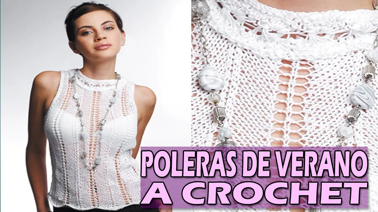 Blusa y Polera De Verano Crop Top - Tejidos A Crochet - YouTube