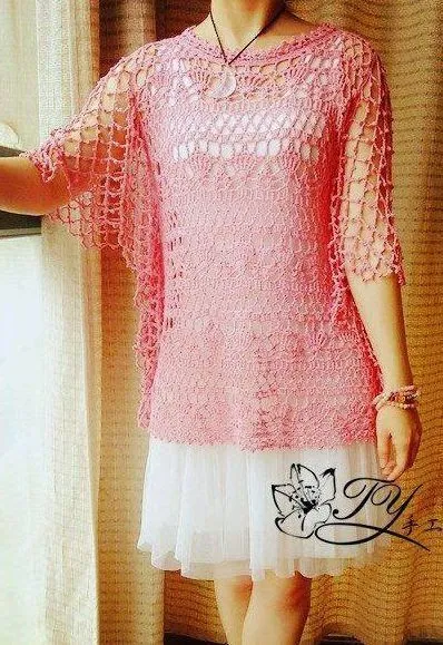 8 Blusas Caladas a Crochet fáciles de elaborar ~ CTejidas [Crochet ...