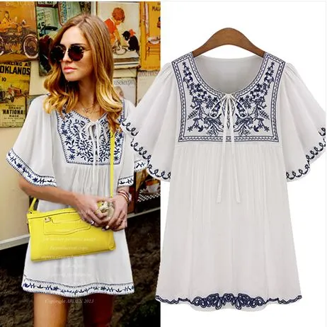 Blusas Campesinas Mexicanas Bordadas - Compra lotes baratos de ...