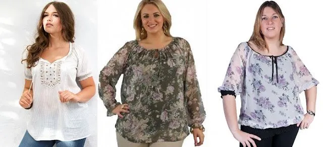 BLUSAS CASUALES Y ESTAMPADAS PARA GORDITAS : PARA GORDITAS: ROPA ...