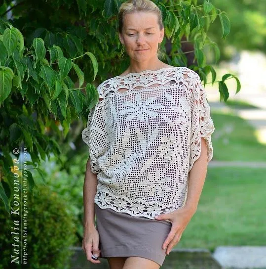 blusas en crochet/my tops