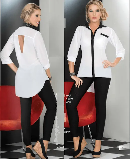 BLUSAS RYOCCO EN BLANCO Y NEGRO : REGIA Y FASHION