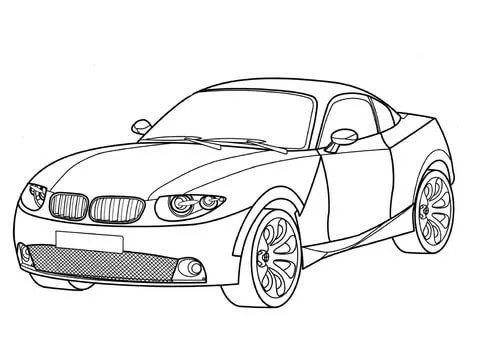 Bmw X Coupe coloring page | Super Coloring