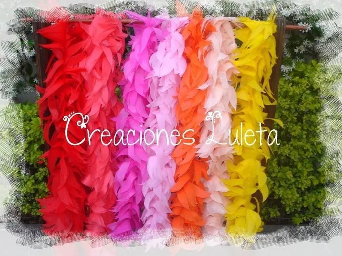 boas de friselina para el cotillon - Fotos casamientos.com.ar