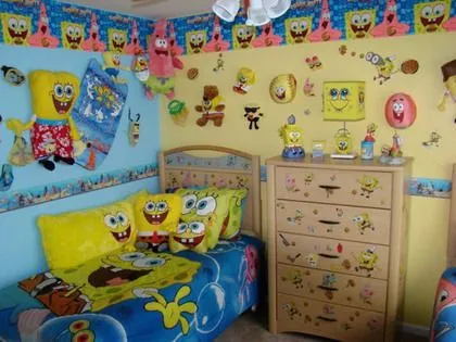 Bob Esponja en la decoración del dormitorio - Decoracion ...