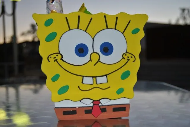 Bob Esponja con goma eva plantillas - Imagui