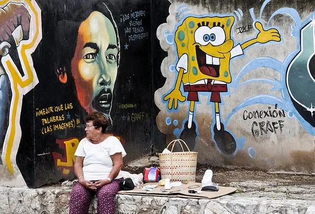 bob esponja graffiti cuba | DESTINOCUBA