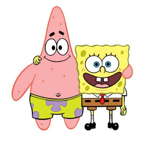 Bob Esponja y Patricio.