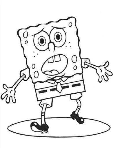 Bob Esponja sorprendido | Dibujos de Bob Esponja