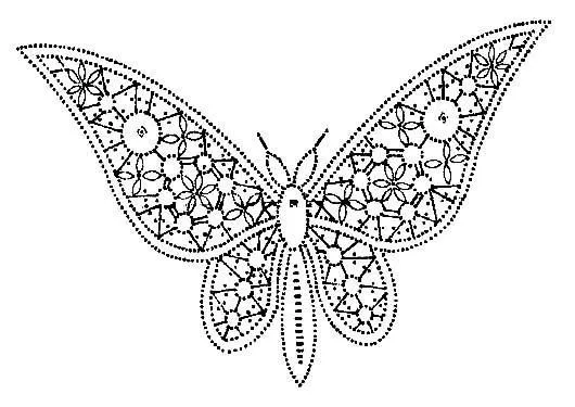 A Bobbin Lace Lover: Patrones de mariposas