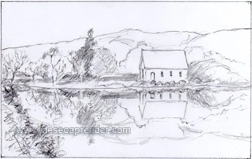 Dibujos a lápiz fáciles de paisajes - Imagui