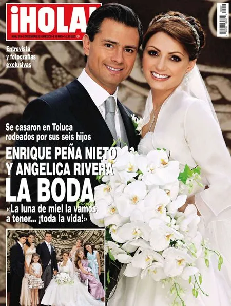 La boda de Angelica Rivera en la portada de ¡Hola! : Para Todos