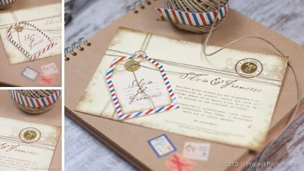 Boda Bella: Invitaciones de bodas creativas de Project Party Studio